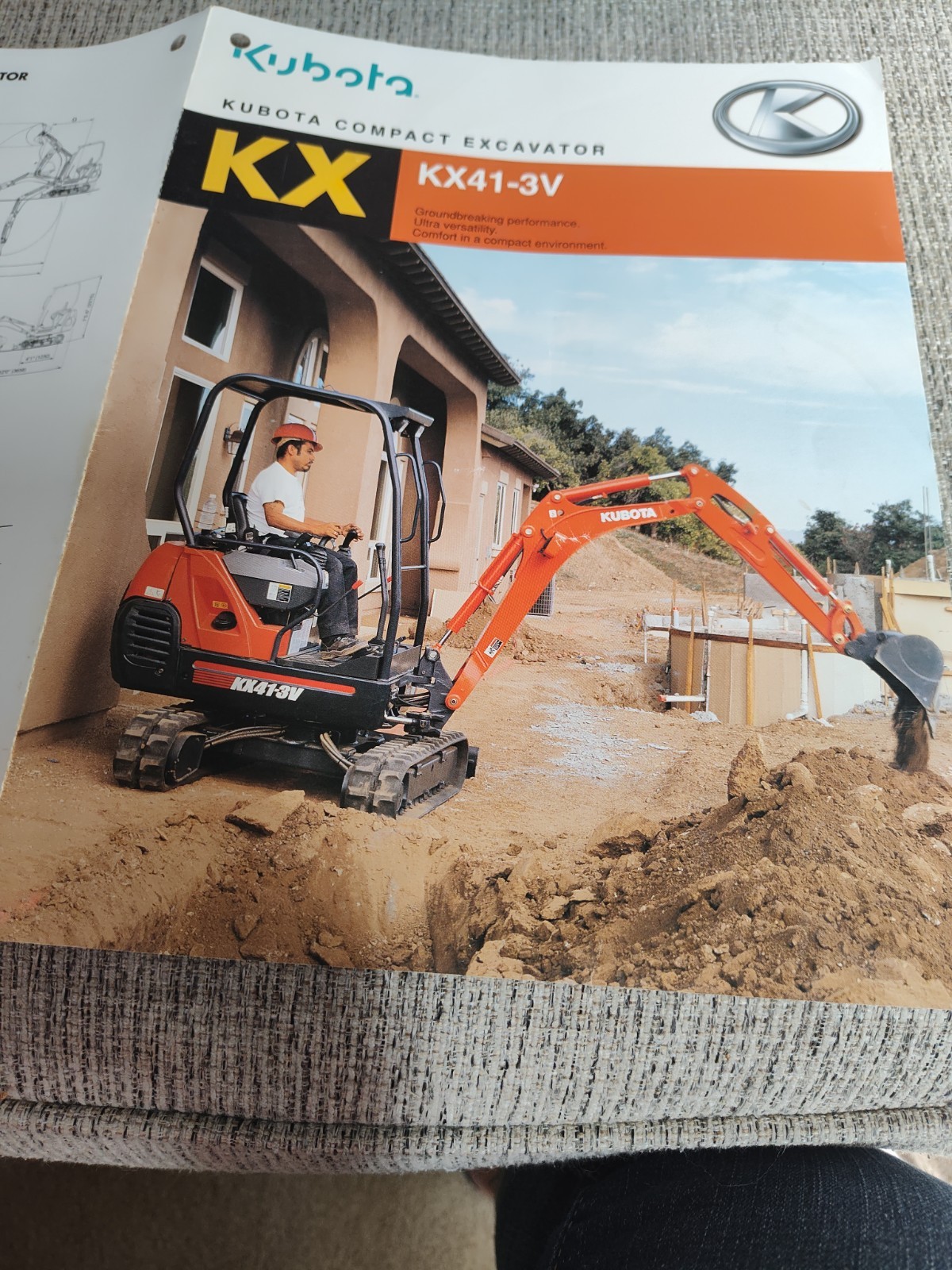 2003 Kubota KX Compact Excavator sales brochure