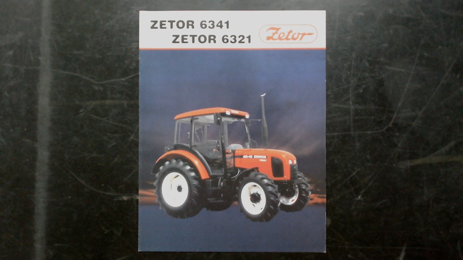 Zetor 6341 6321 Vintage Agricultural Tractor Brochure 1990s