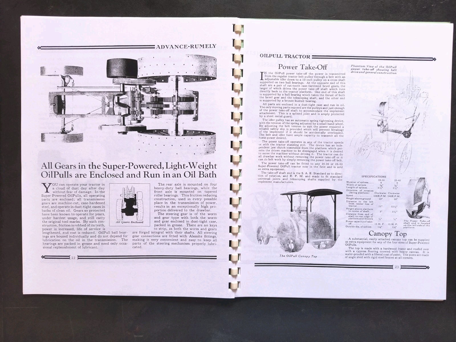 Rumley Oil Pull Tractor Dealer Brochure Owners Manual Print Advertising Reprint