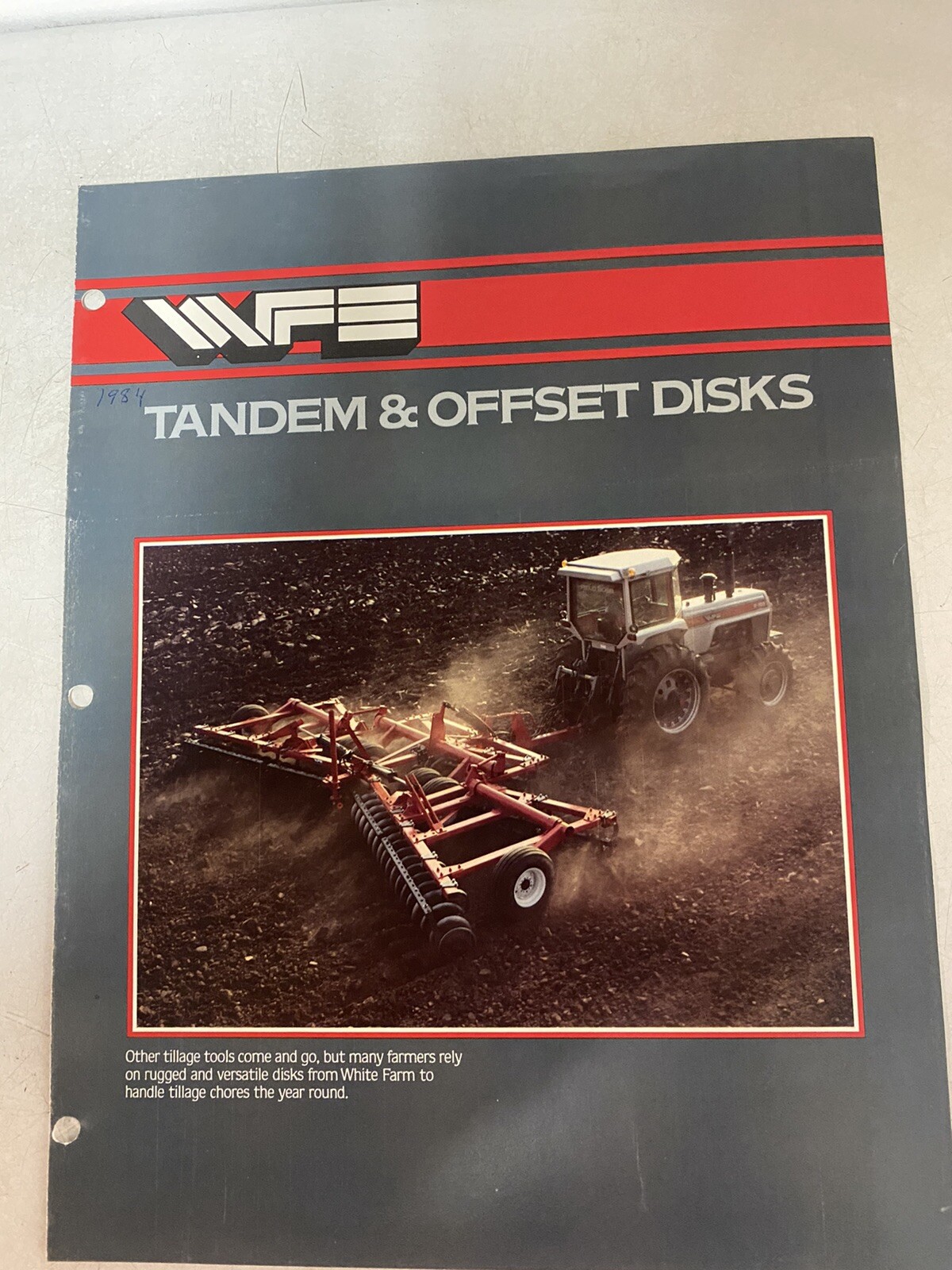 White Farm Equipment Tandem & Offset Disks Brochure