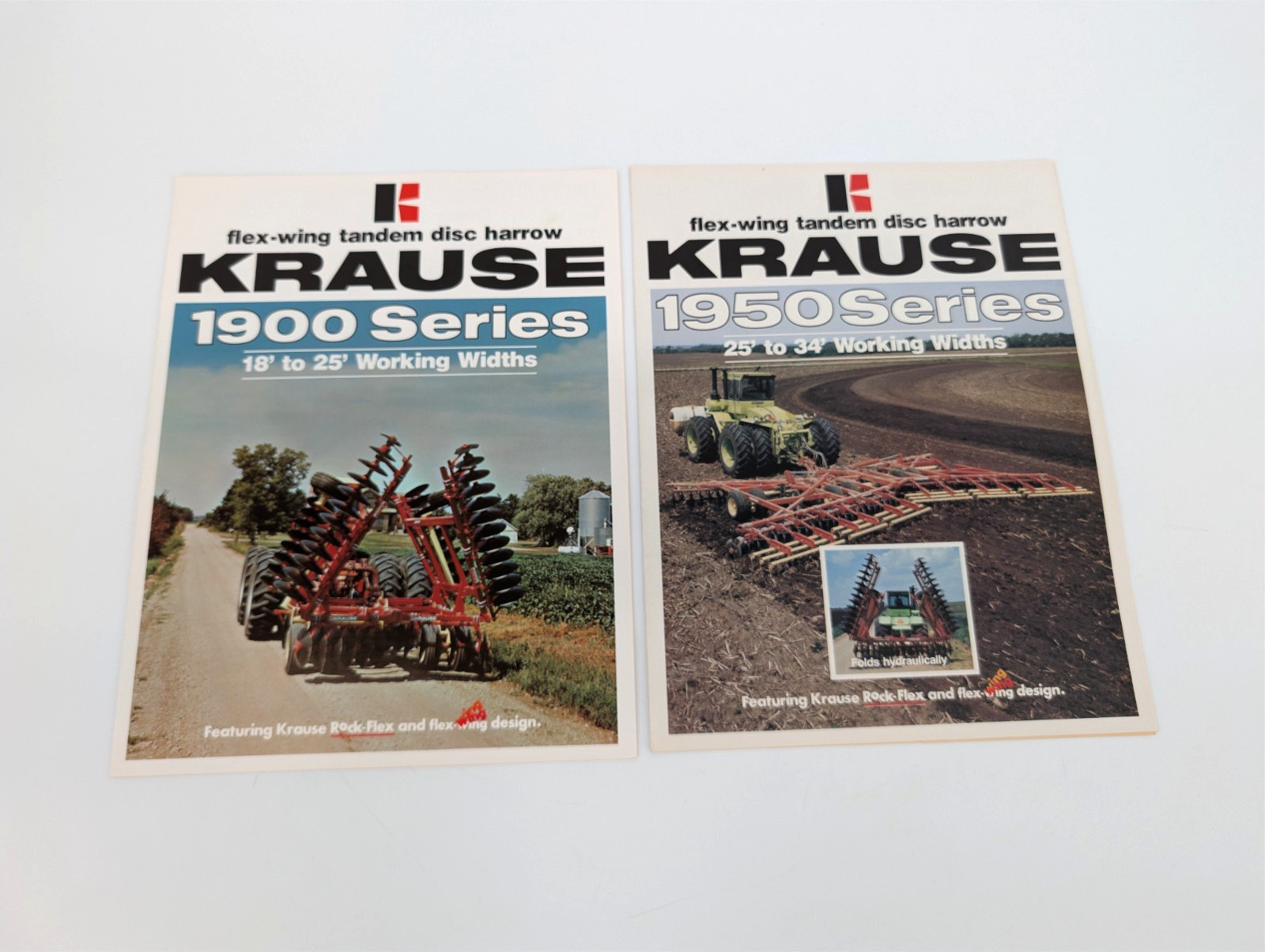 10pc LOT Vintage Krause Tandem Offset Heavy-duty Flex-wing Disc Harrow Brochures