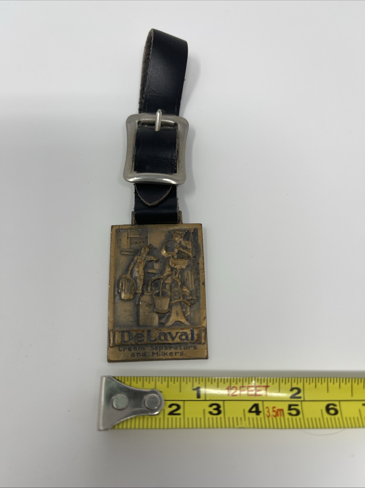Antique De Laval Cream Separator Watch Fob Early 1900s Dairy Farm Advertising