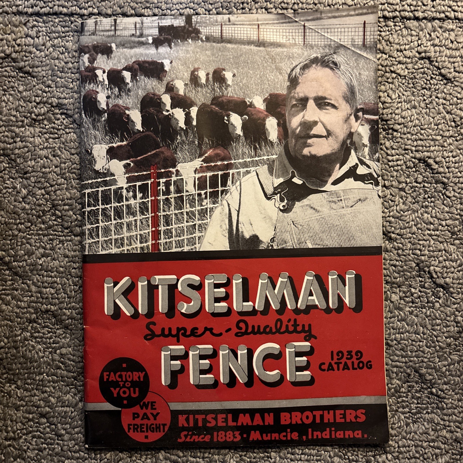 VINTAGE 1939 KITSELMAN FENCE CATALOG KITSELMAN BROTHERS MUNCIE, INDIANA