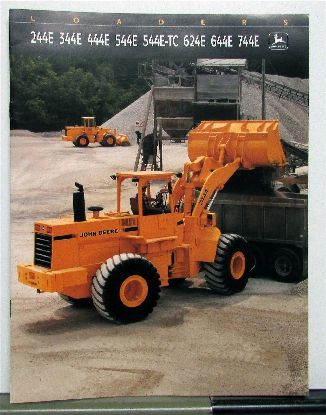 1992 John Deere Loader Specifications Construction Sale Brochure