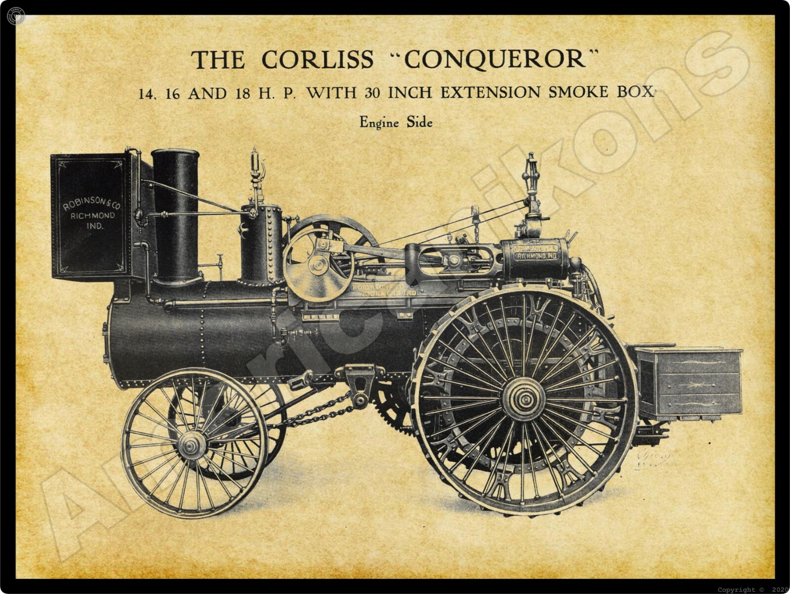 Robinson Conqueror Engine NEW Metal Sign – 24&Prime;x30&Prime; USA STEEL XL Size 7 lbs