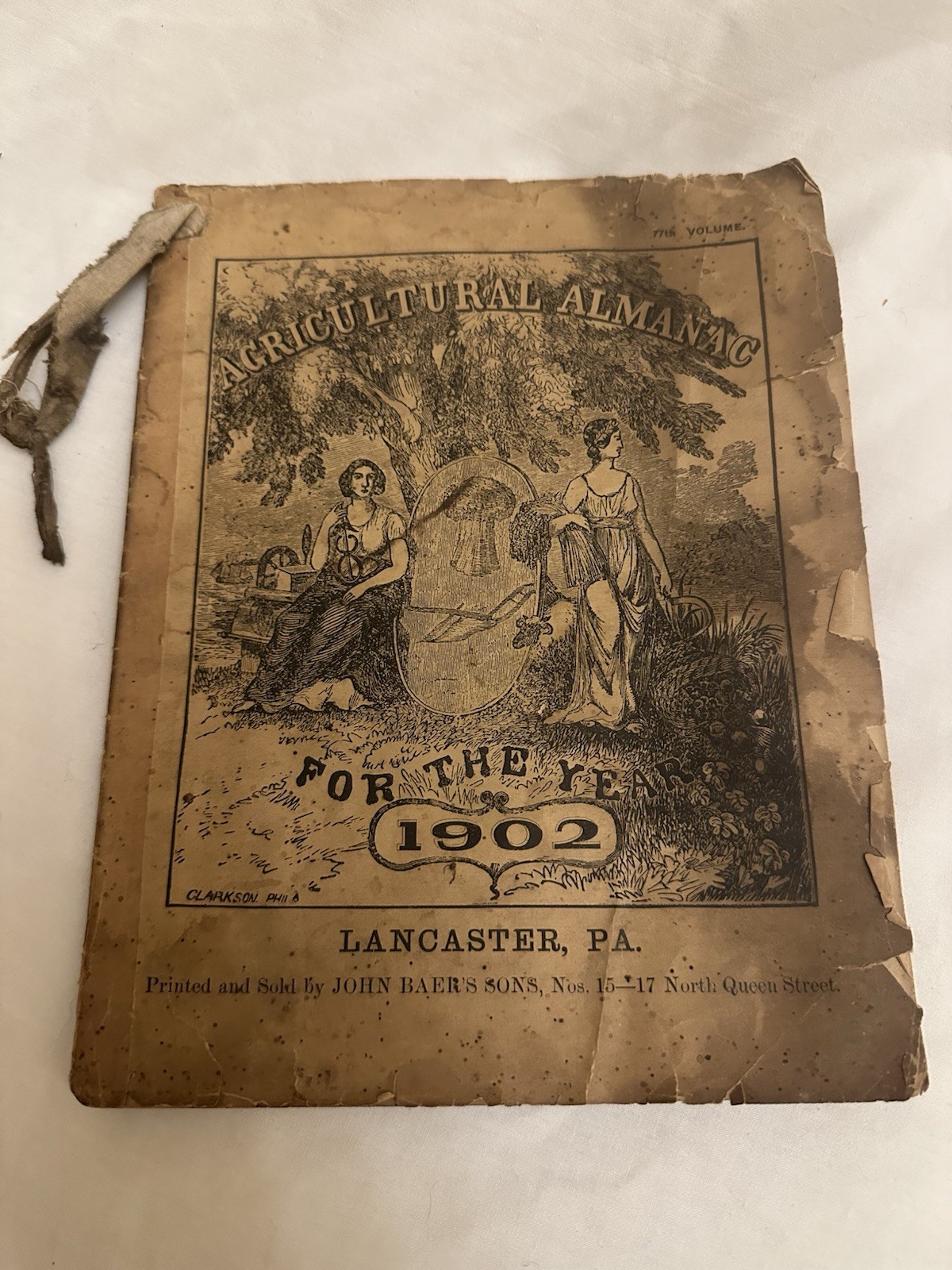 Lot 5 Antique Almanacs 1900-1907 Lancaster PA & Frederick MD + 1979 Newport PA