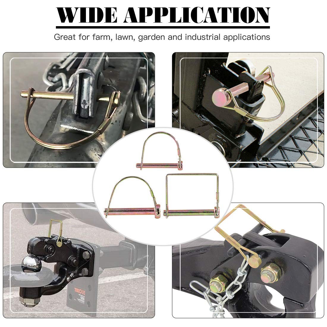 20 PCS Heavy Duty PTO Pin Assortment Kit For Farm Tractor Trailer Wagon
