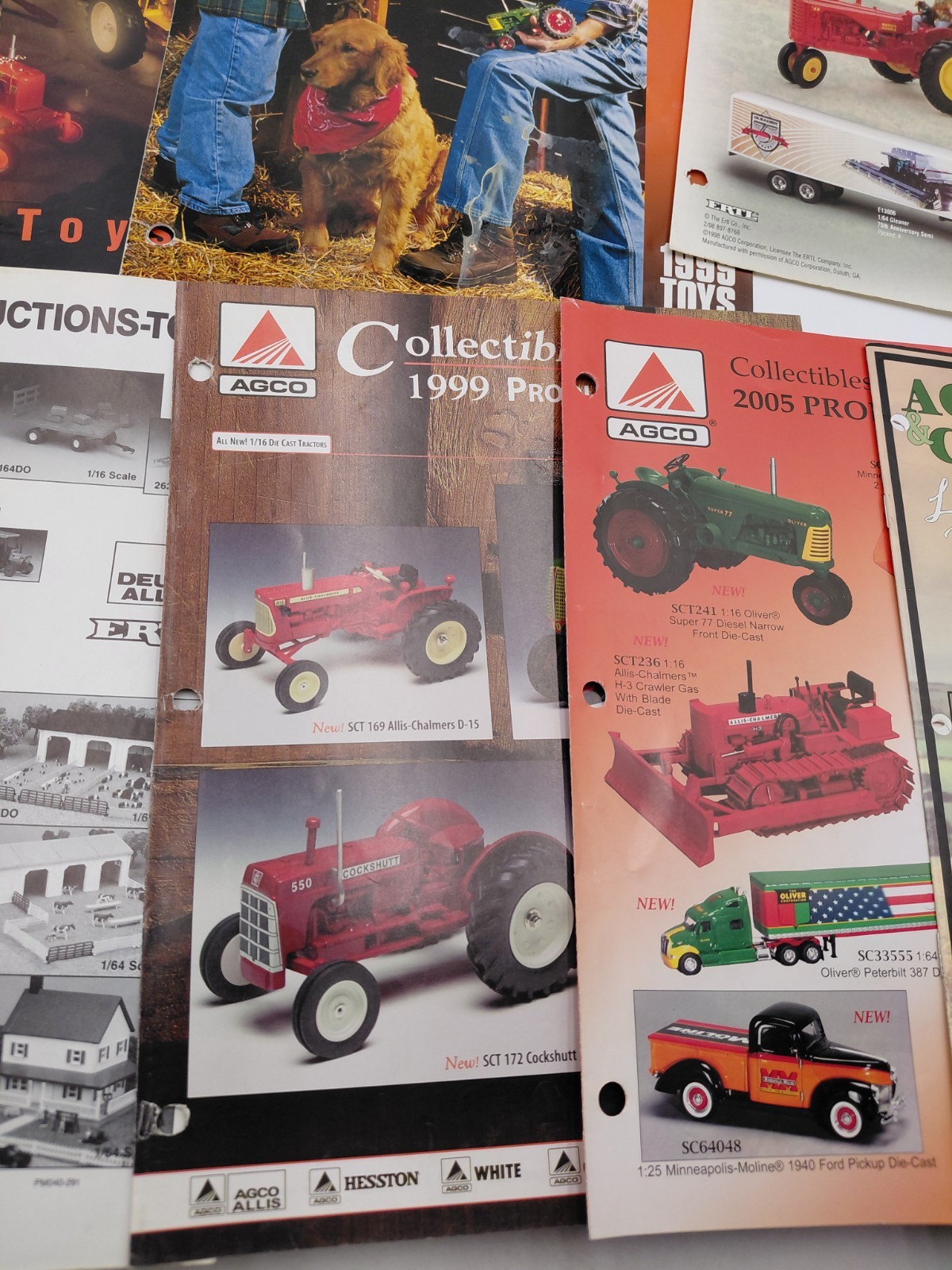 Lot Of 18 Vintage Ertl & Speccast Farm Toys Advertising Brochures 1990s & 2000s