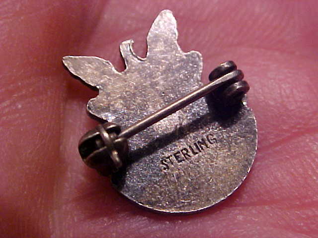 VINTAGE 20 Yr Agriculture Servie Pinback Sterling Pin