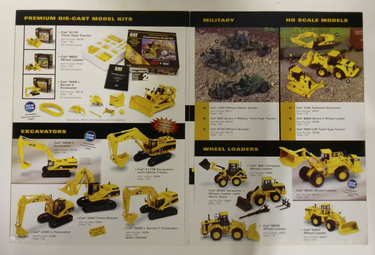 Lot of 4 CAT Norscot Scale Model Replicas Catalogs 2002-2005