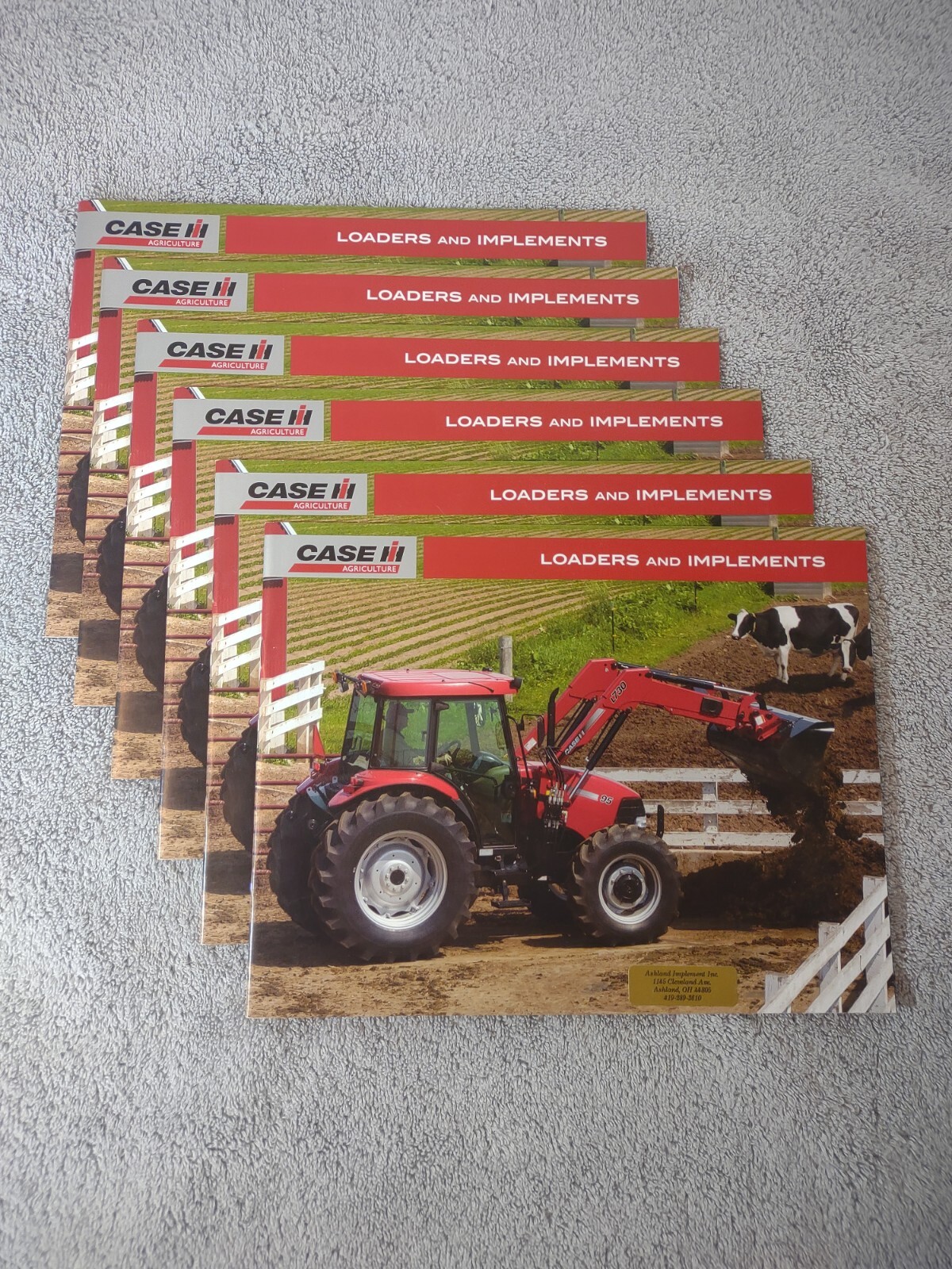 Case IH Loaders And Implements Sales Brochures. Lot Of 6. Copyright 2009.