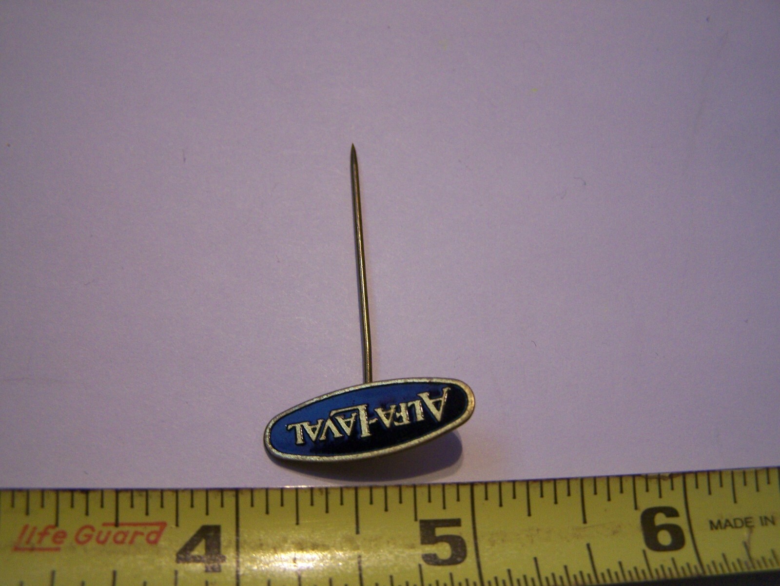 ALFA LAVAL Dairy Equipment Hat Lapel Pin Cream Milk Separator Milker Farm NICE!