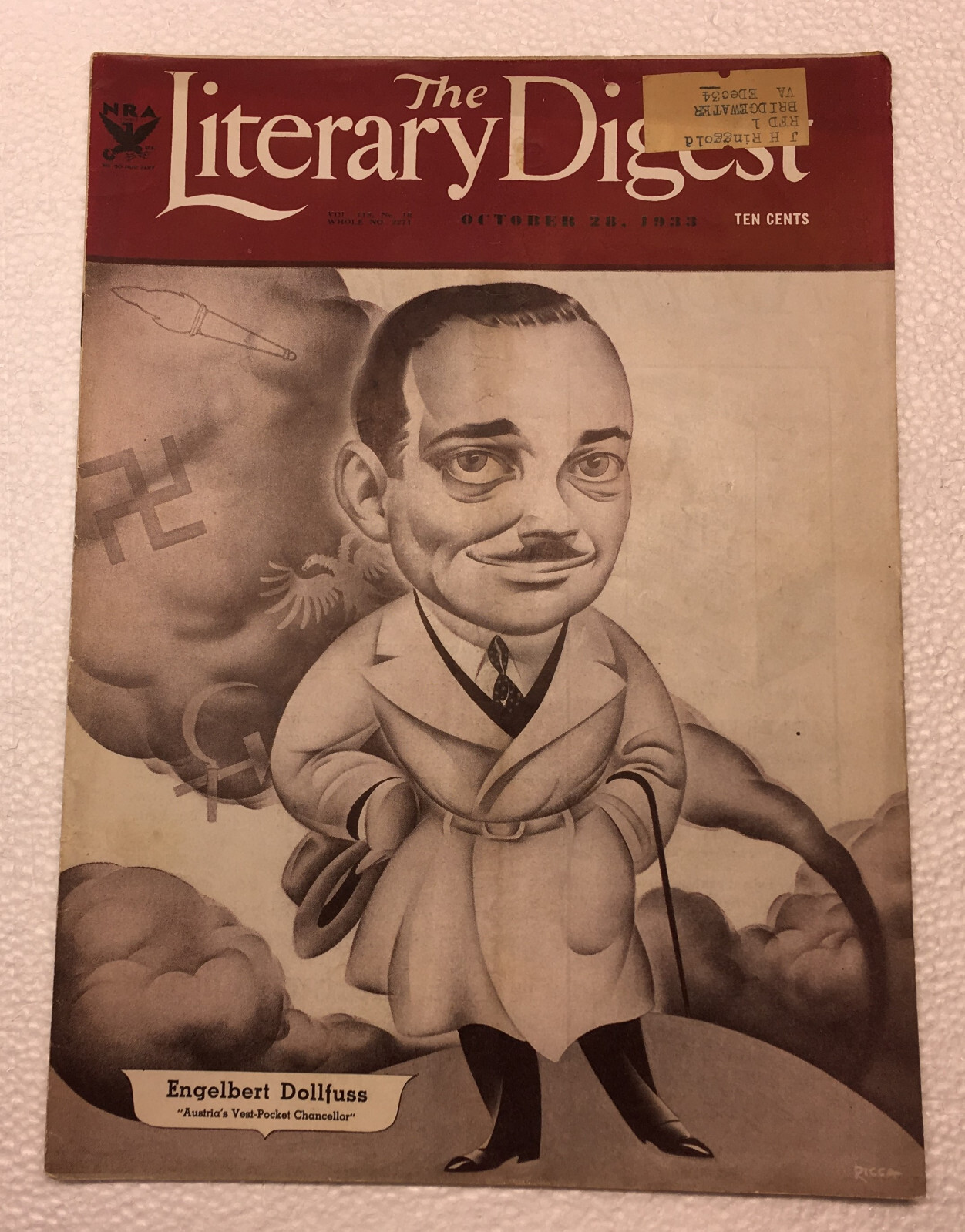 OCTOBER 28, 1933 — THE LITERARY DIGEST MAGAZINE