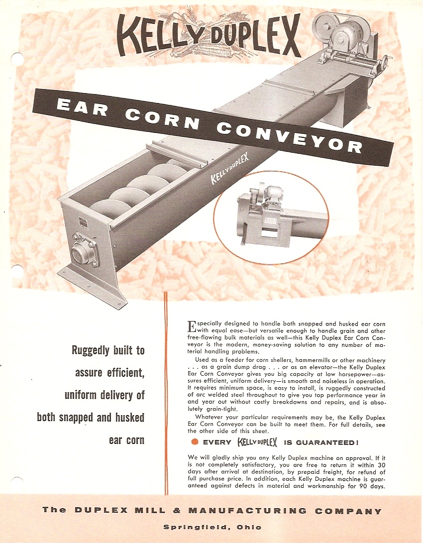 Farm Equipment Brochure – Kelly Duplex – Conveyor Feeder Elevator (F3393)