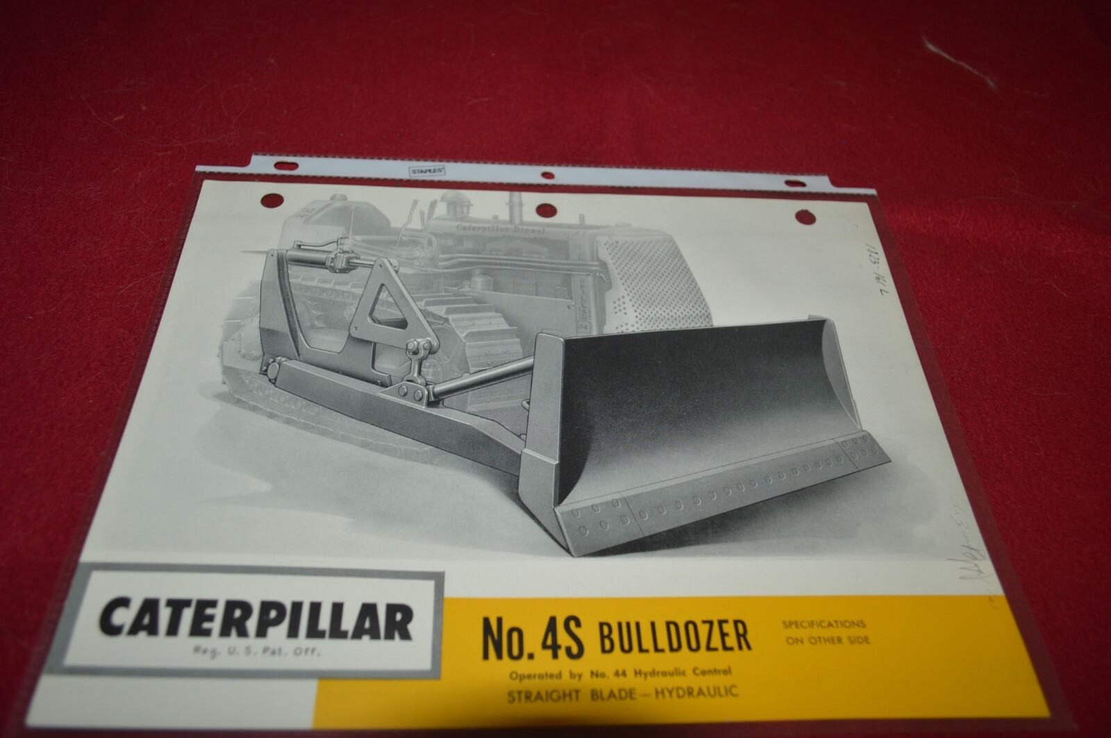 Caterpillar 4S Bulldozers For 1953 Dealer&rsquo;s Brochure AMIL16