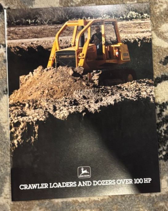 John Deere 750B 850B Dozer 655B 755B Crawler Loader For 1988 Brochure CWPA26