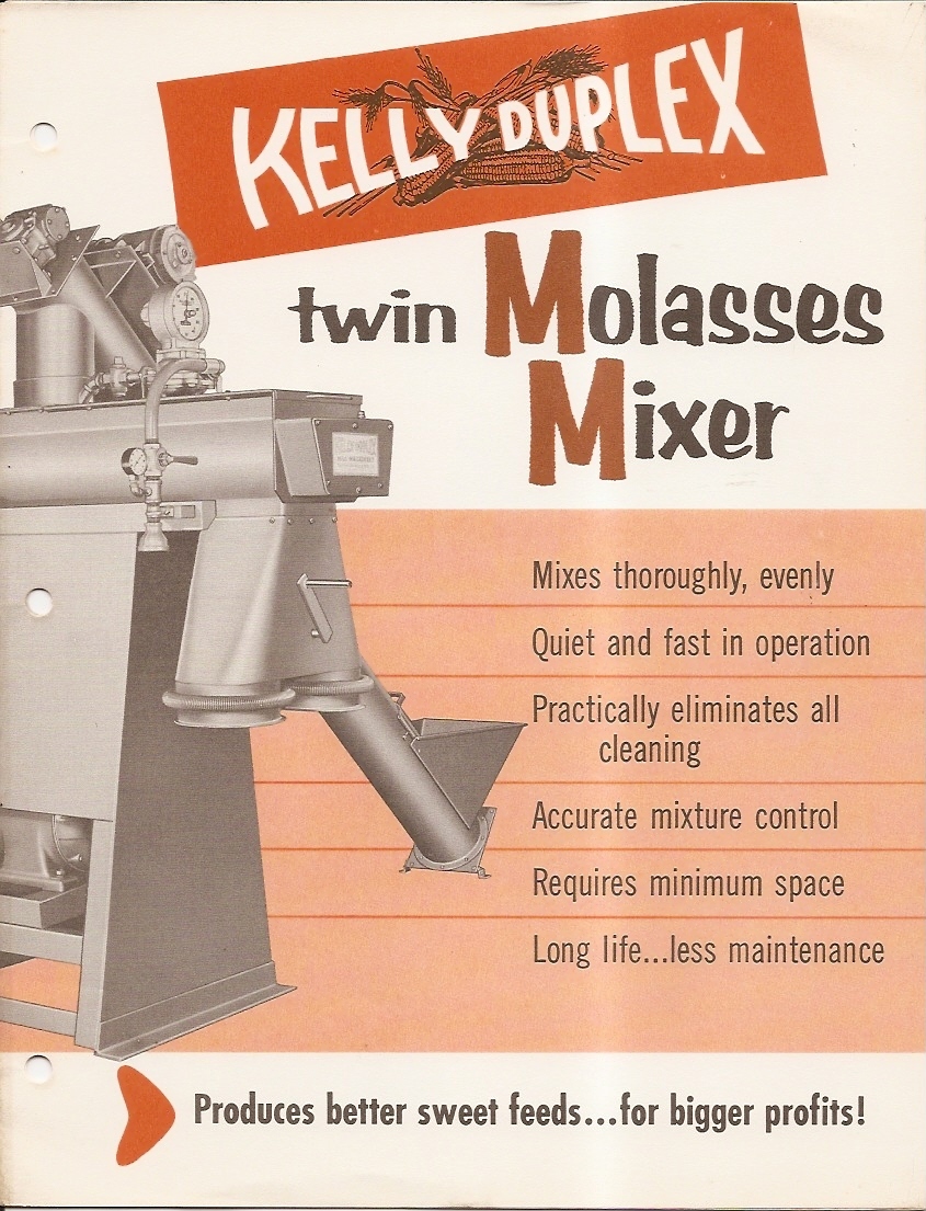 Farm Equipment Brochure – Kelly Duplex – Twin Molasses Mixer (F3391)