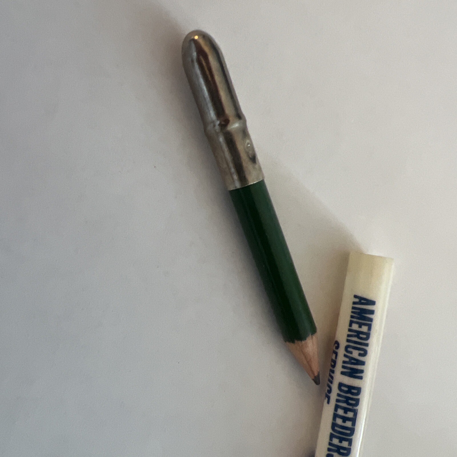ABS American Breeders Service Bullet Pencil Farm Genetics Vintage Advertising