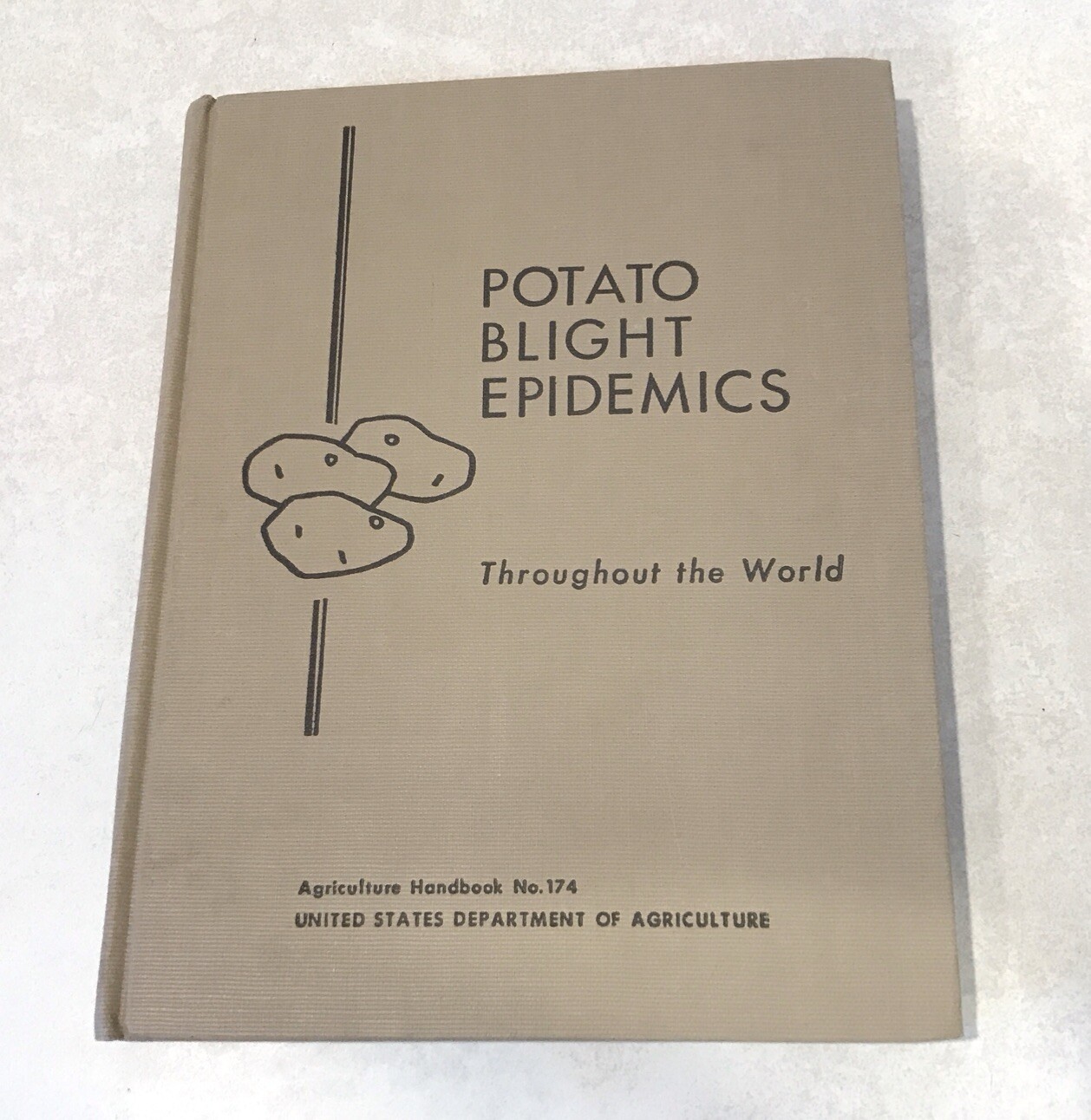 VINTAGE 1960 Potato Blight Epidemics USDA Disease Potatoes Handbook Illustrated