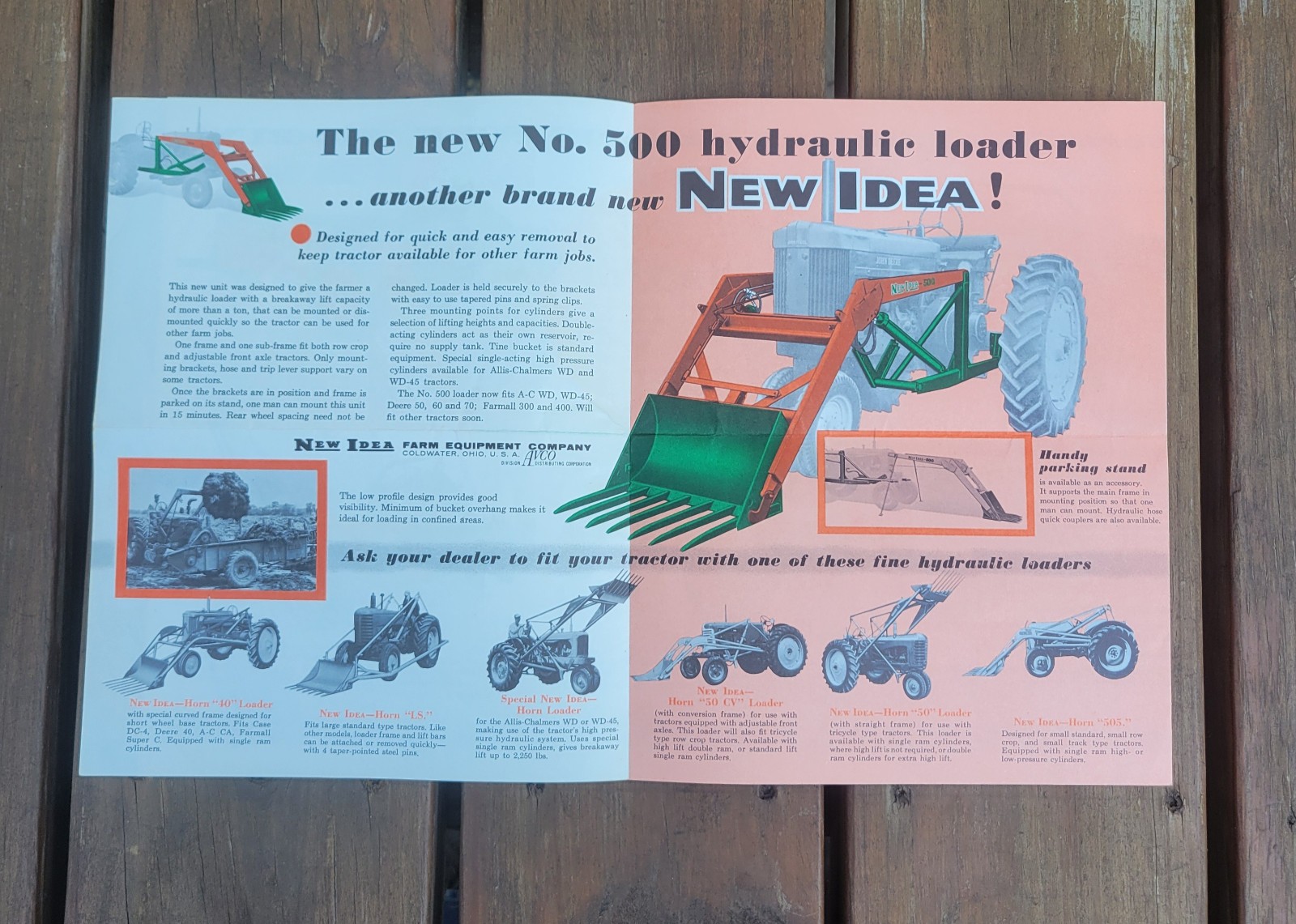 1956 New Idea Spreaders Brochure Advertising Farm Tractor Agriculture