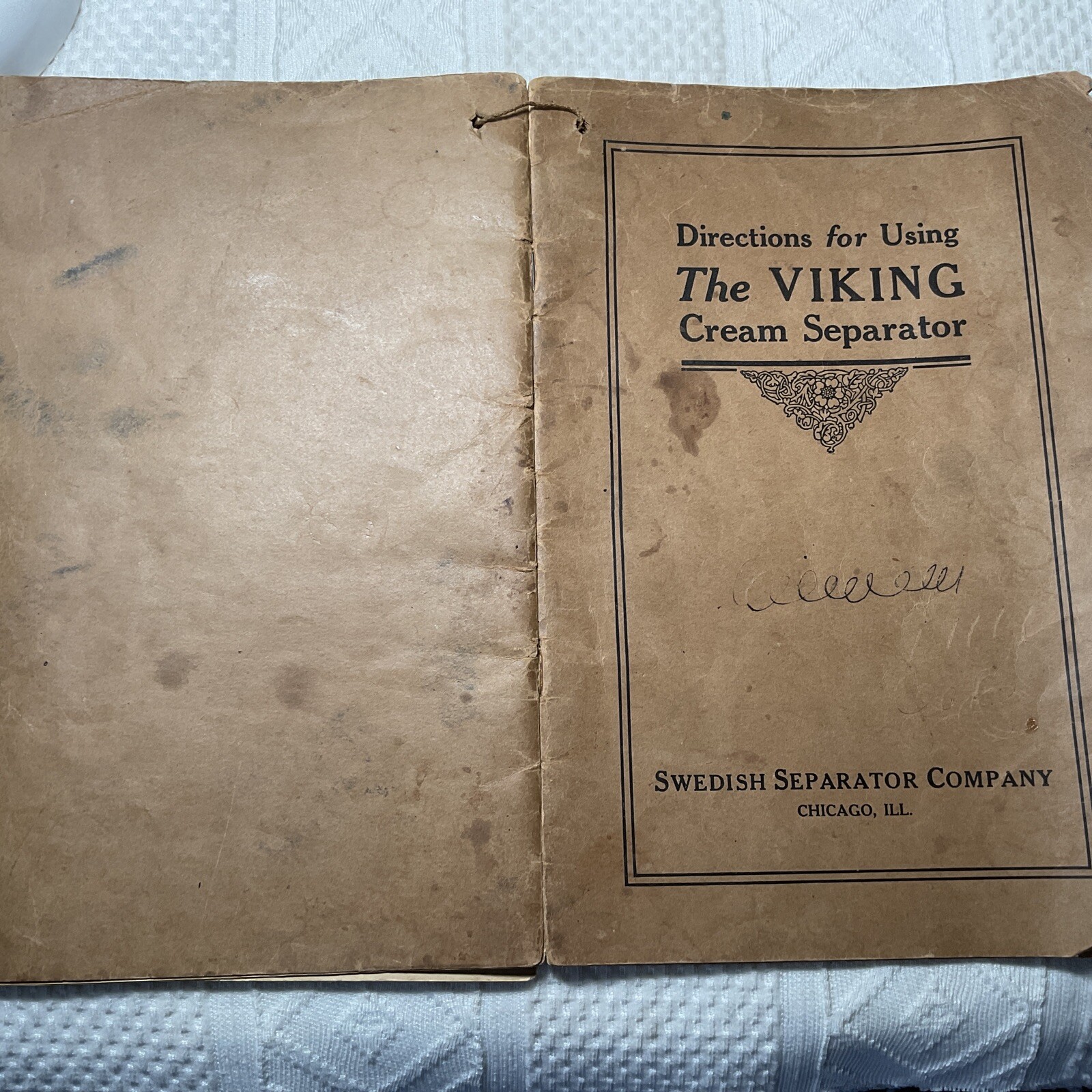 1919 VIKING Cream Separator Booklet swedish separator co 1927 price list