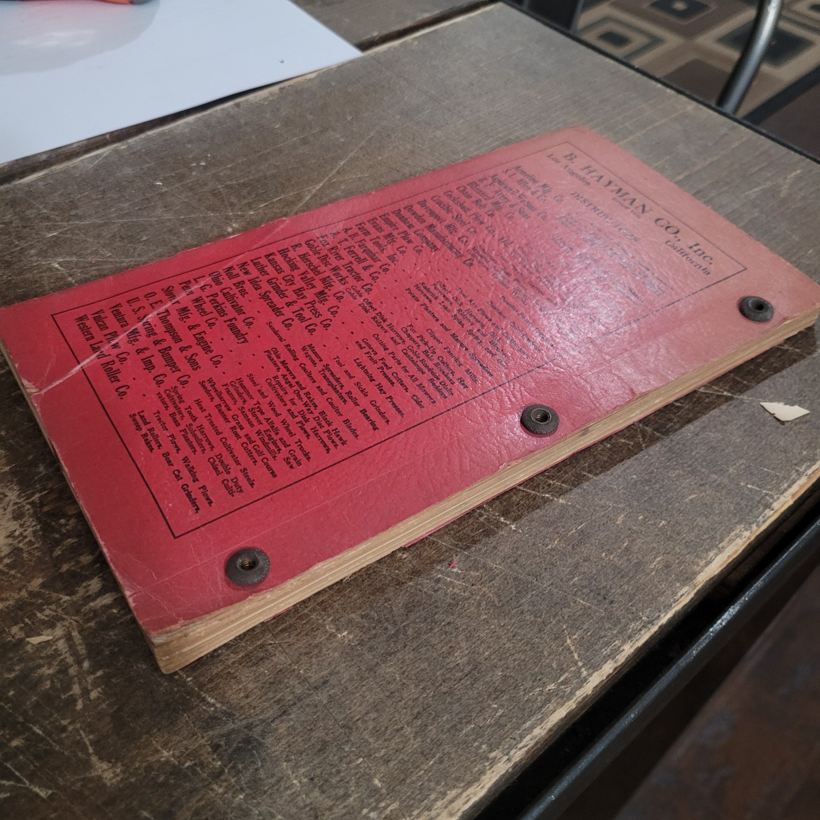 RARE Tractors Parts Price Catalog Agricultural Implements & Tools B. HAYMAN CO.