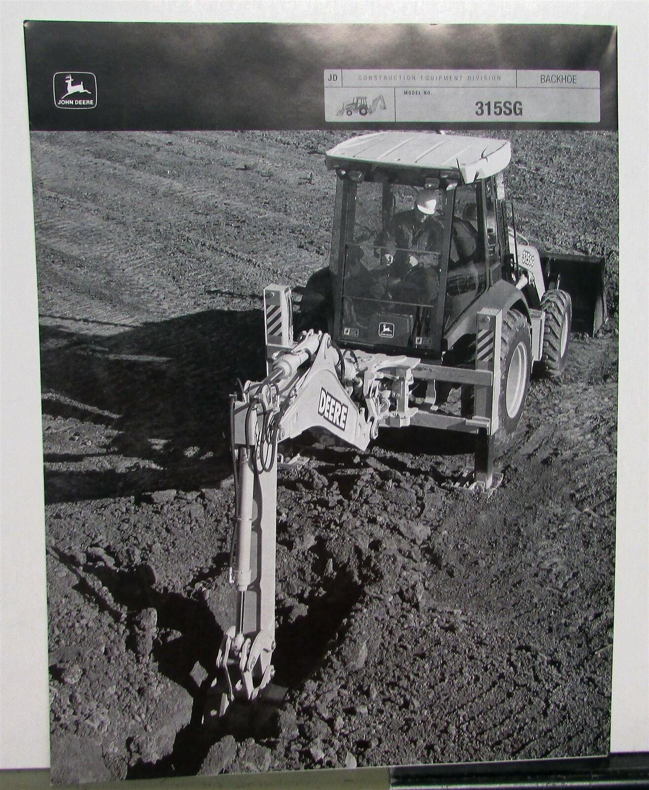 2001 John Deere 315SG Backhoe Specifications Construction Sales Brochure