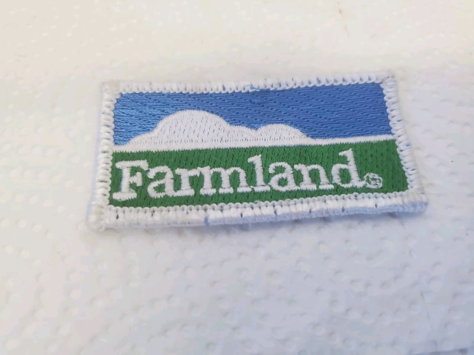 2-1/2&Prime; X 1-1/4&Prime; Cloth Patch Farmland Meat Packinghouse Farm Supplies