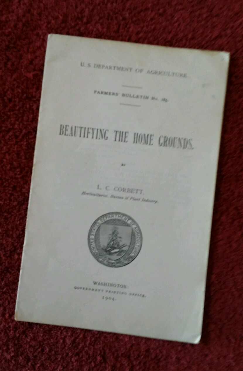 U.S. Department of Ag Vintage 1904 Farmers&rsquo; Bulletin #185 Beautify Home Grounds