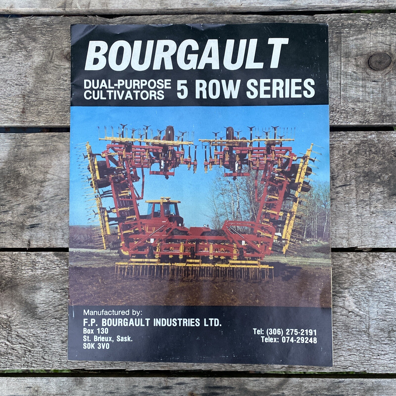 Bourgault Sales Brochure Dual-Purpose Cultivators 5 Row Series F.P. Bourgault In