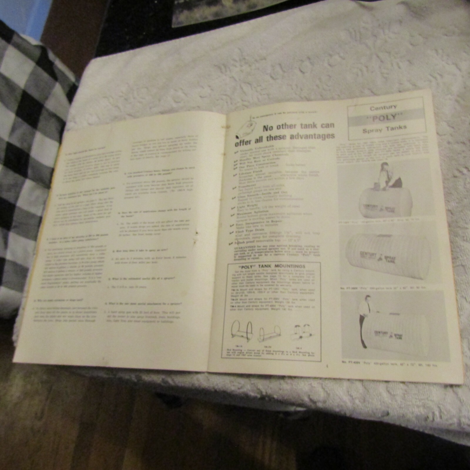 Vintage The Century Engineering Line Farm Spray Unit Instruction Booklet