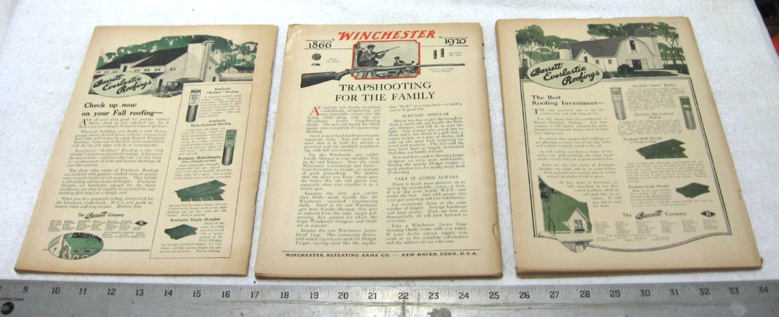 3 VINTAGE 1920 1921 FARM JOURNAL COLLECTOR FARM MAGAZINE SUPER PHOTOS