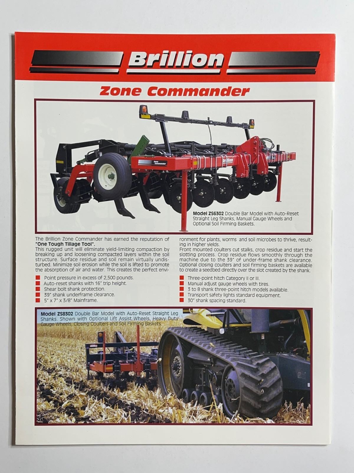 Brillion Zone Commander Models – Sales Brochure *Showroom Dealer Item*
