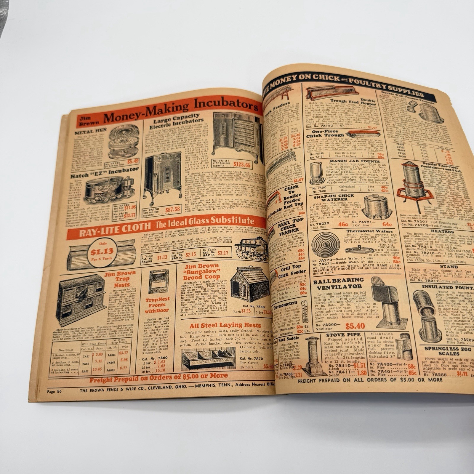 JIM BROWN&rsquo;S 1935 BARGAIN BOOK – THE BROWN FENCE & WIRE CO.- Catalog