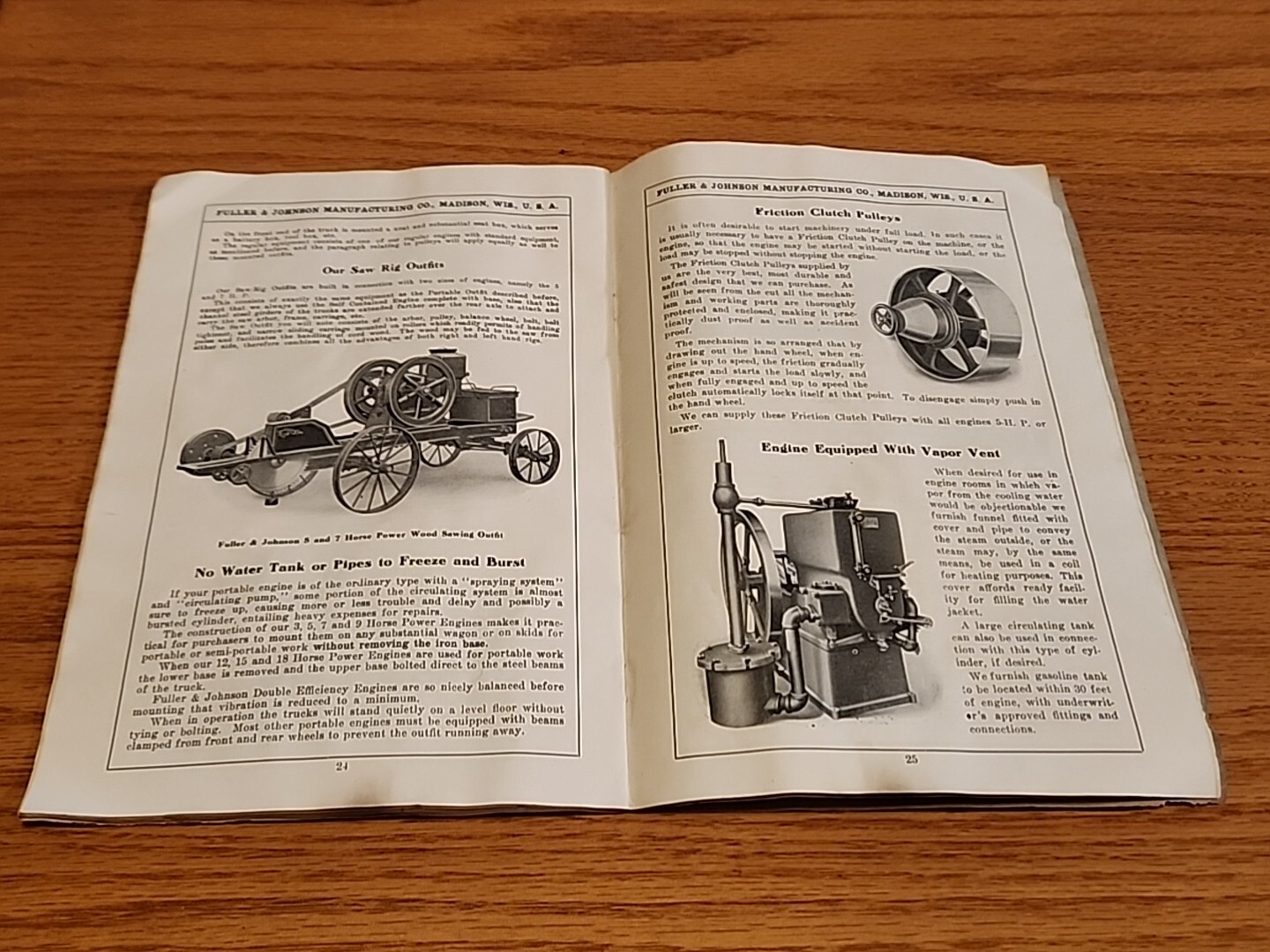 Fuller Johnson Double Efficiency Gasoline Engines Madison WI