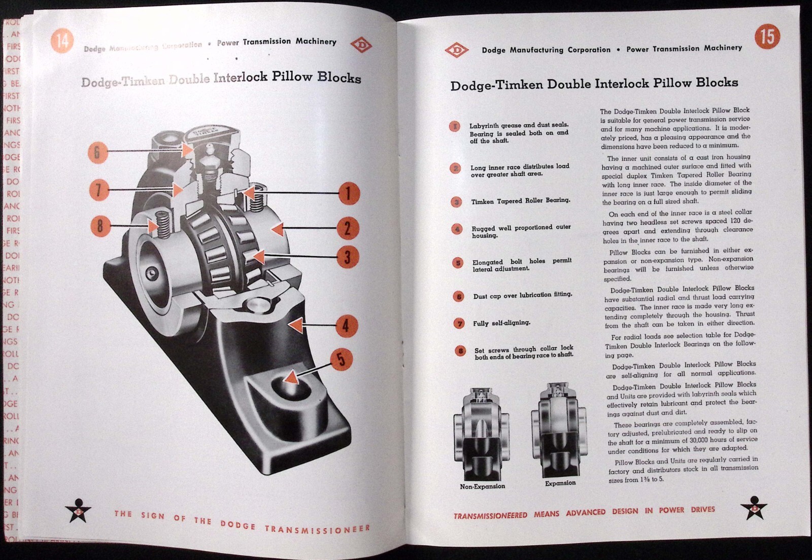 1953 Dodge of Mishawaka IN Rolling Bearings Bulletin A-622