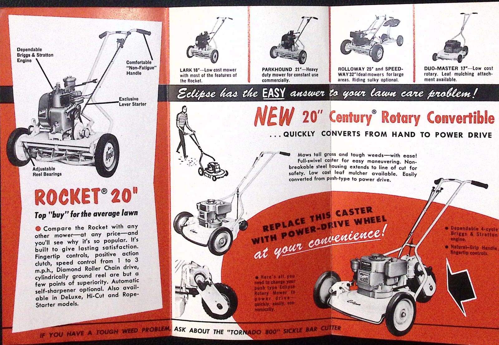 c1950s Eclipse Lawn Mower Brochure Buffalo-Eclipse Corporation