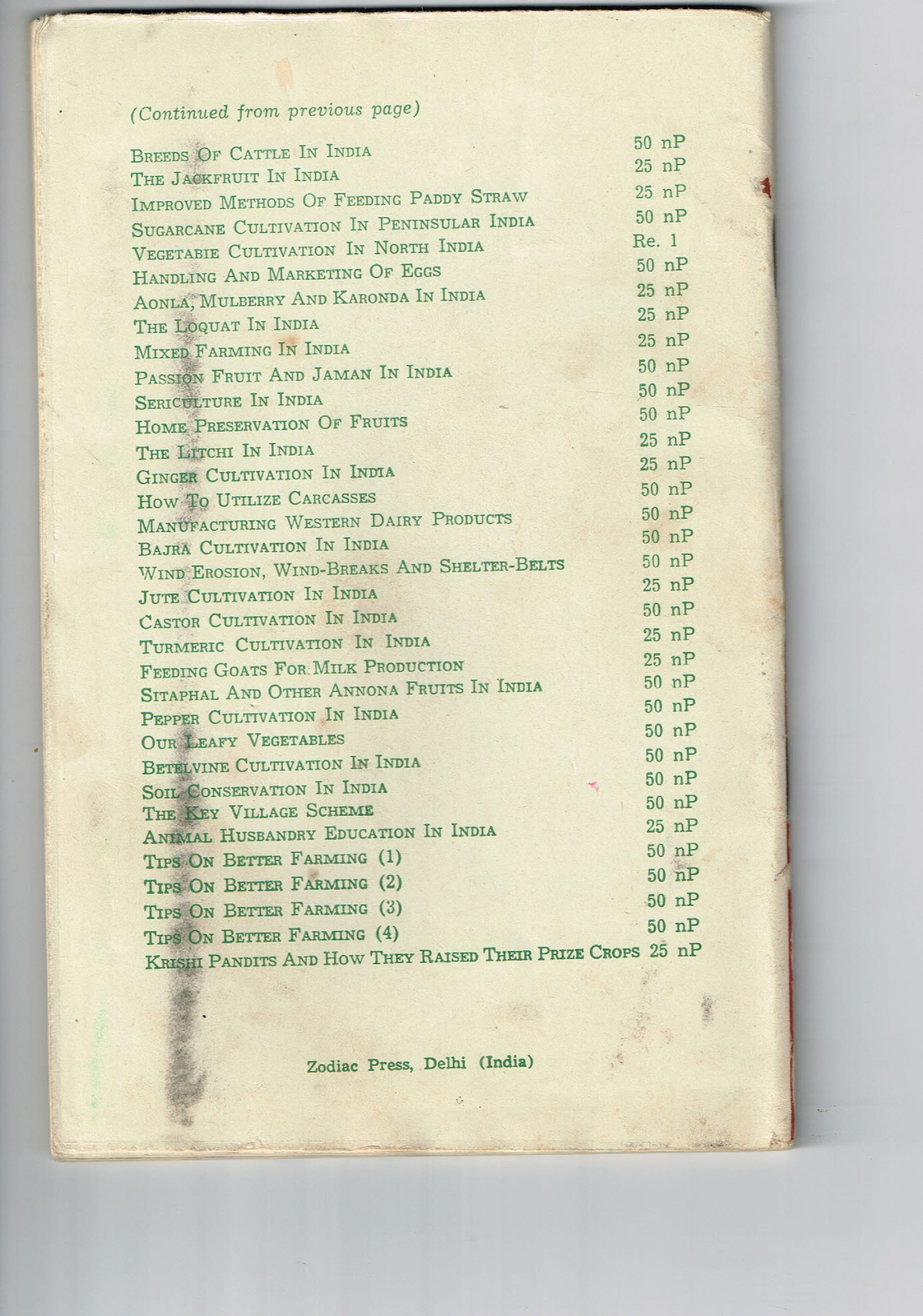 Vintage 1960s Farm Brochure India New Delhi Grape Culture in India