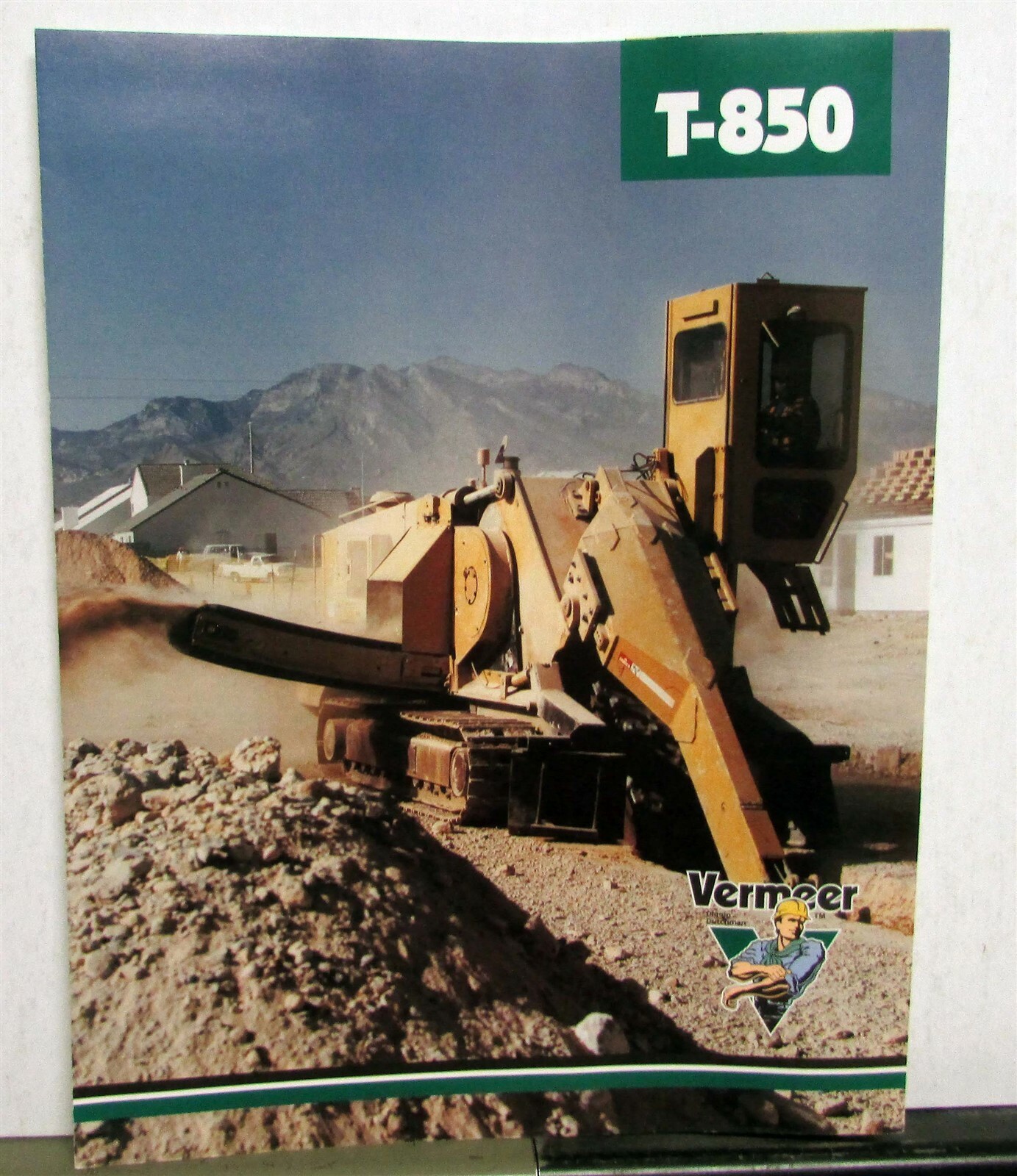 1990s Vermeer T-850 Trencher Construction Sales Folder