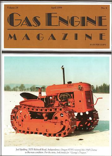 Krueger-Atlas Engine – quarter scale John Deere B tractor – Economy 5HP Model F