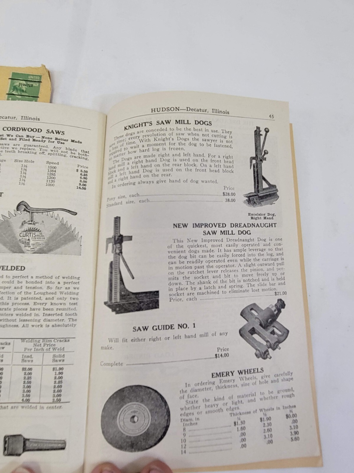 1947 Hudson FARM MACHINERY Thresher CATALOG Vintage Advertising DECATUR Illinois