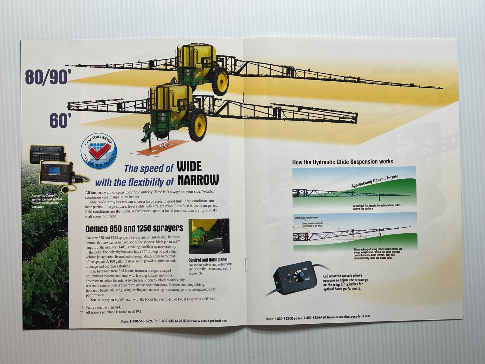 Demco 50 Series Sprayers Sales Brochure *Original 2009* (6 Pages)