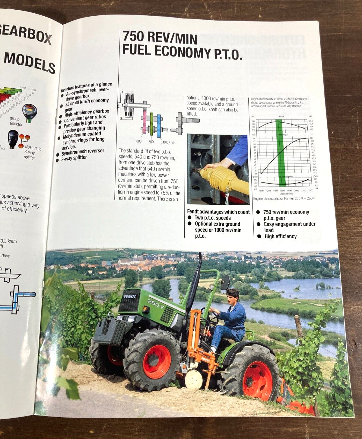 Fendt Farmer 250 260 270 280 V P Tractor 1990 Dealer Sales Brochure Vineyard