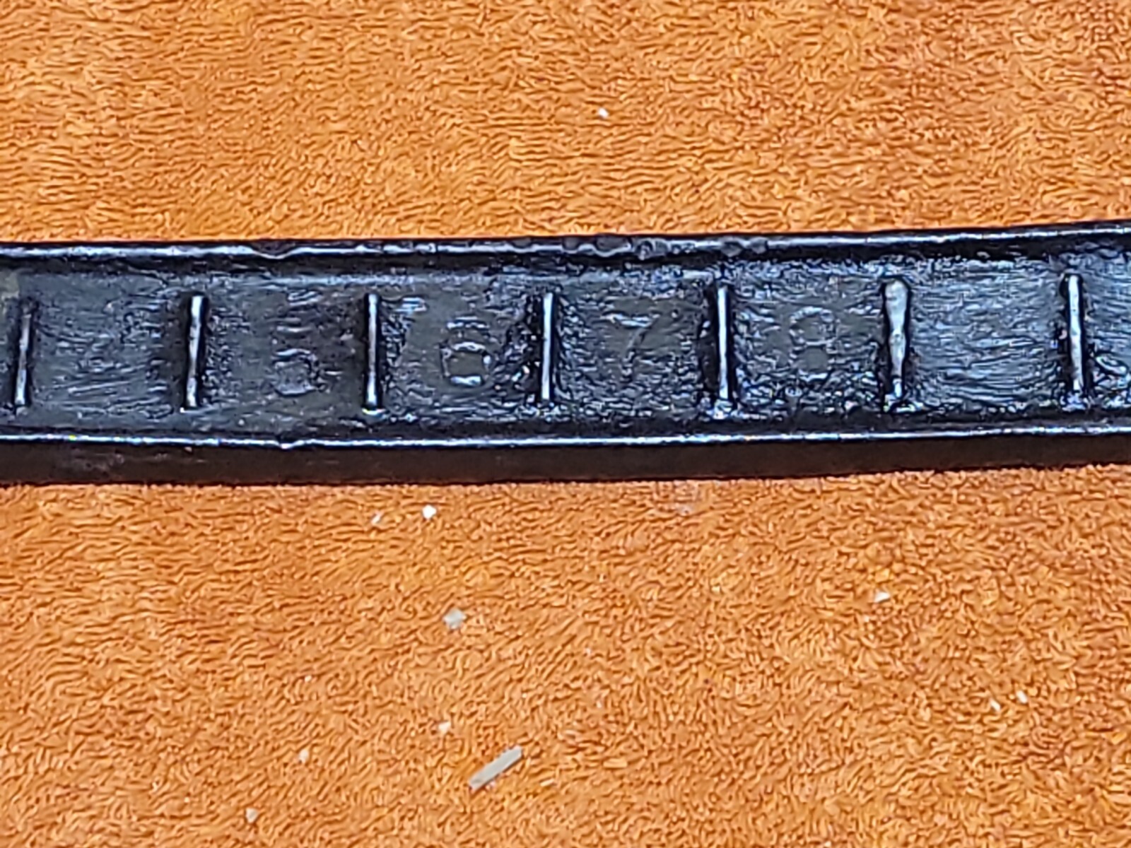 H•Vintage 14&Prime; La Crosse Plow Co. K29 Wrench- Back Side Ruler Marked – Nice