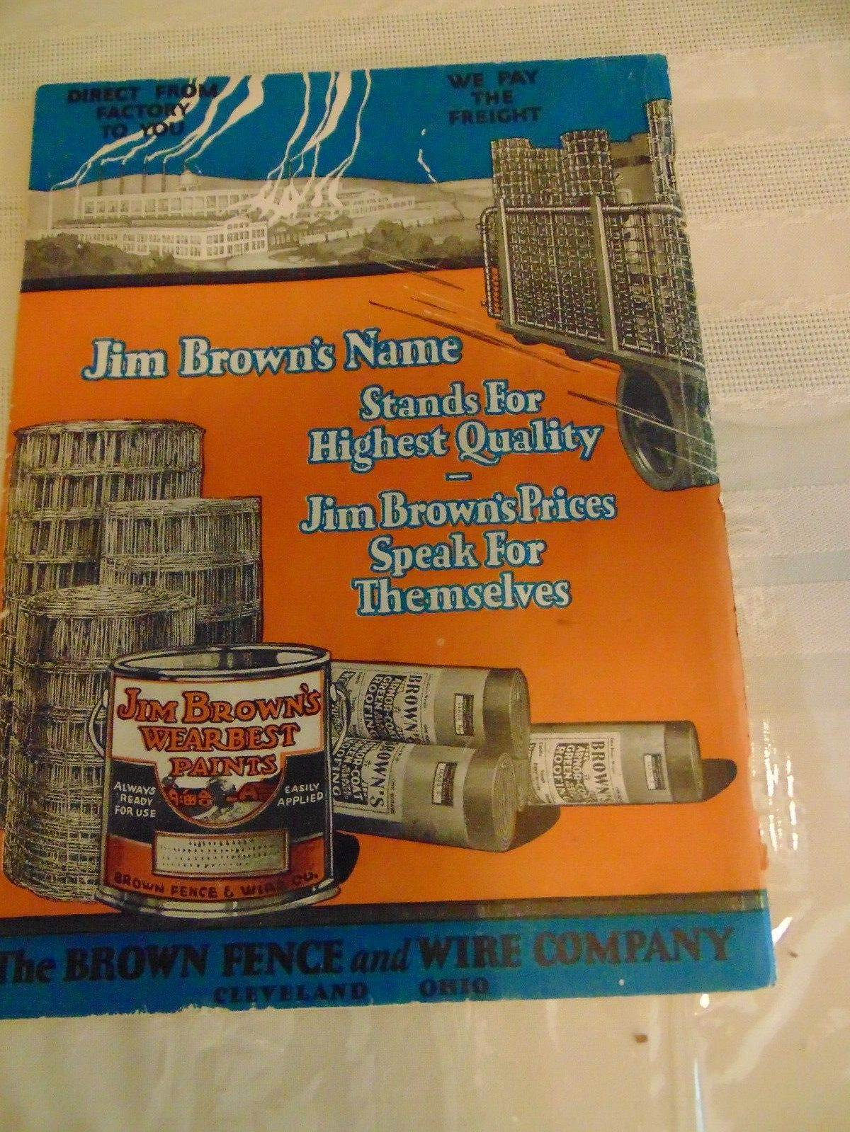 Here&rsquo;s Jim Brown Catalog- 1922 Summer & Fall- Fencing/Gates/Roofing/Paint