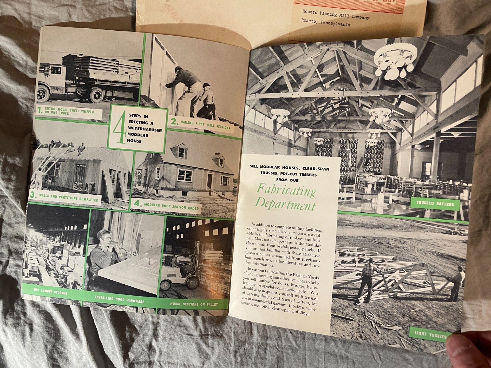 1950&rsquo;s Weyerhaeuser Eastern Distributing Yards Brochure Pamphlet Lumber Vintage
