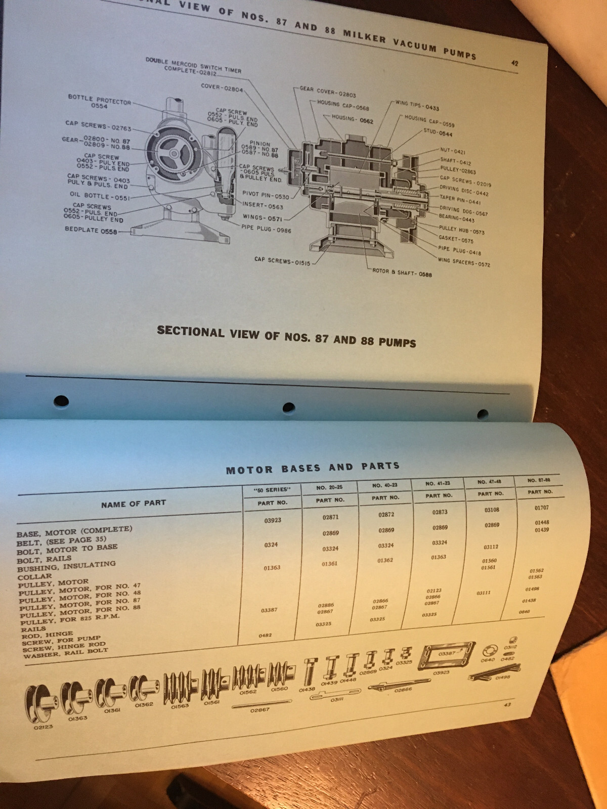 De Laval Speedway Milkers Parts List No. 157, 1957, excellent