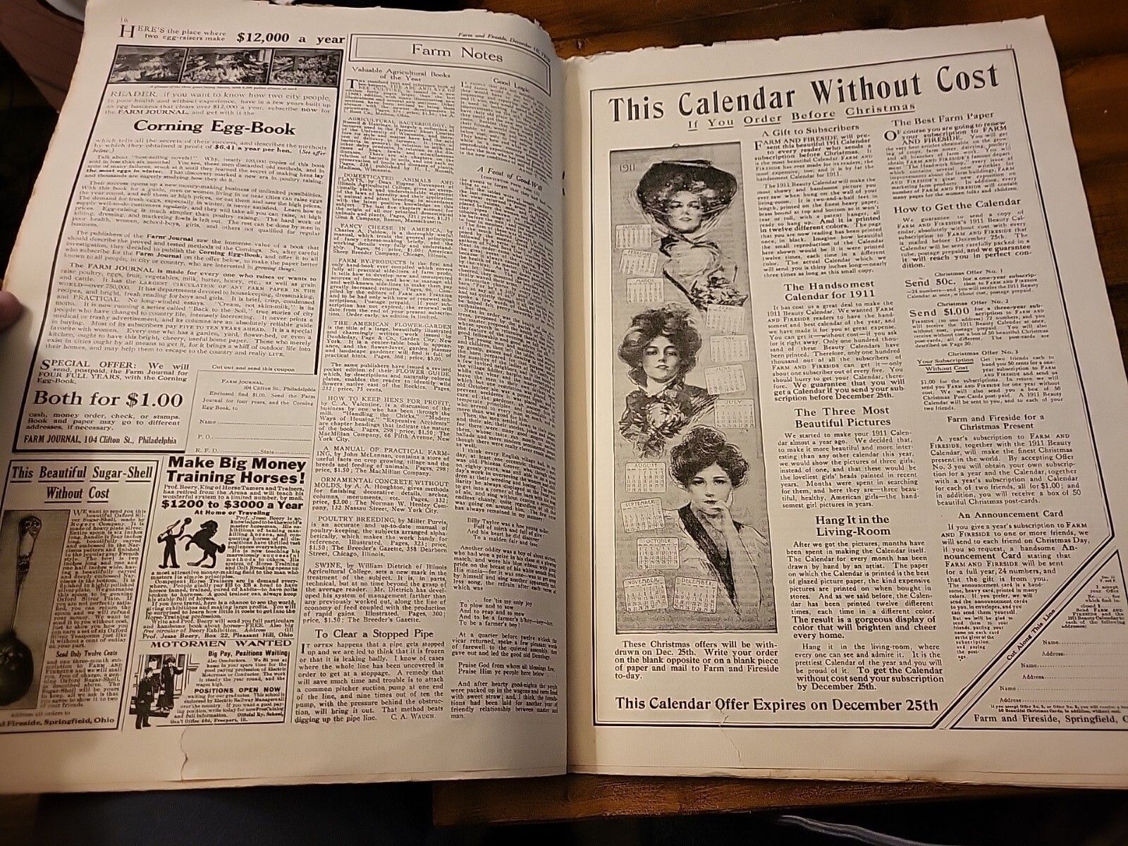 1910 Farm And Fireside – National Farm Paper Magazine Christmas Issue