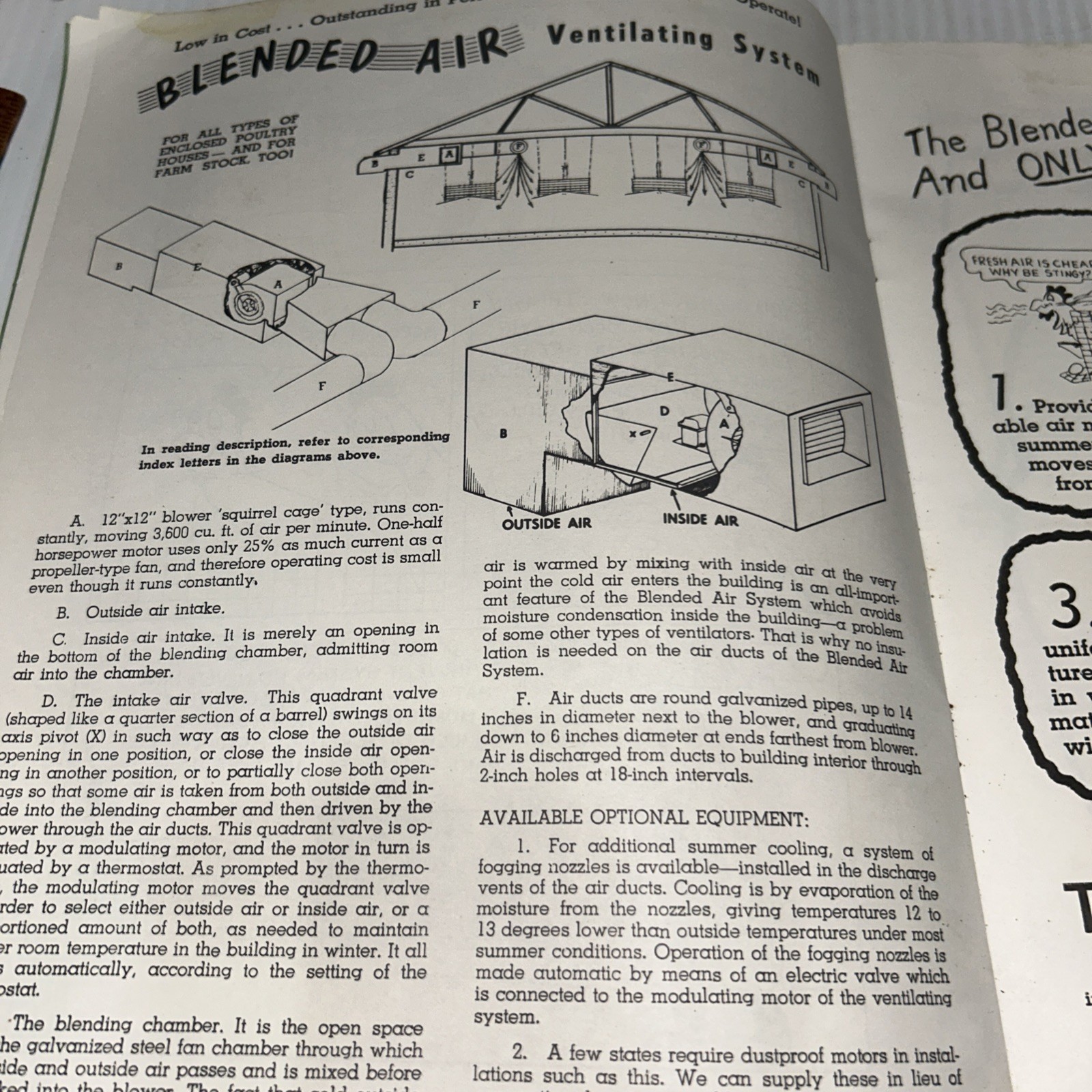 1950s Farmer Brown’s Lucky Day Comic Poultry Ventilation LA Pockman Promo/250h