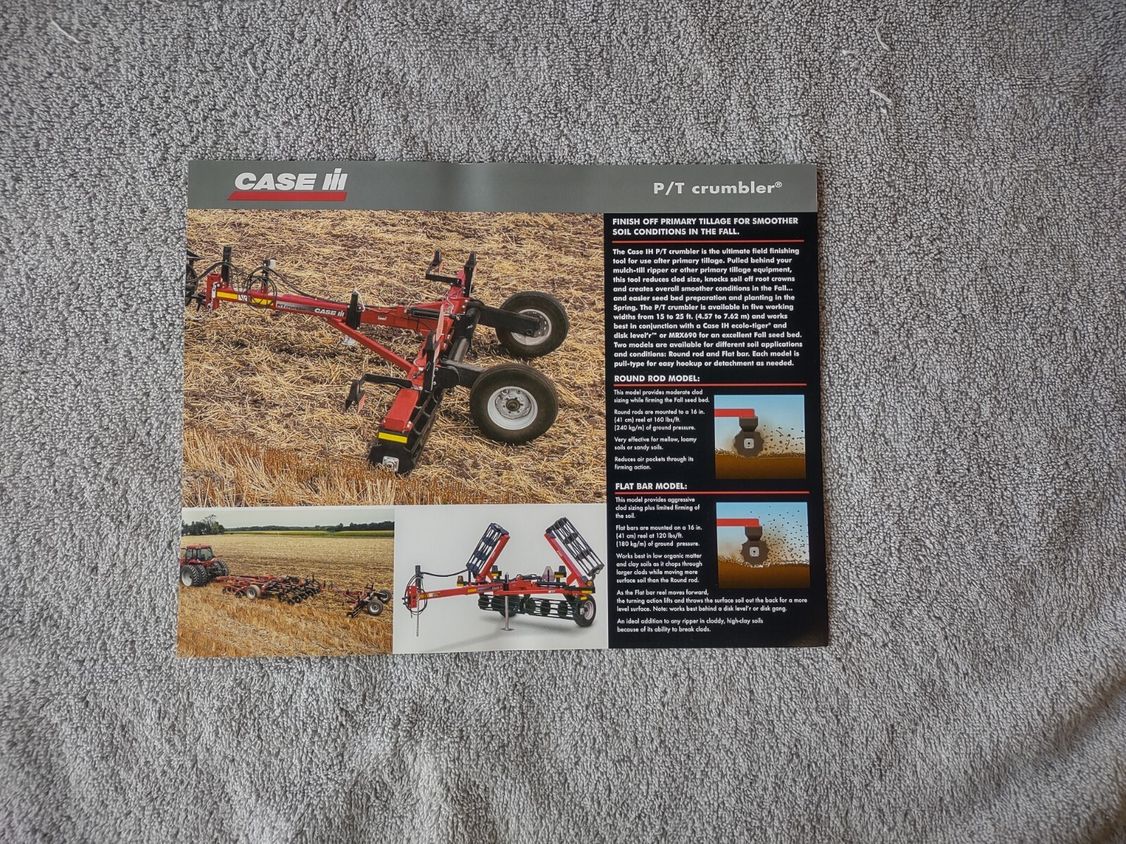 Case IH P/T Crumbler True-Tandem 330 Turbo Sales Brochures. Lot Of 12. 2004,2008